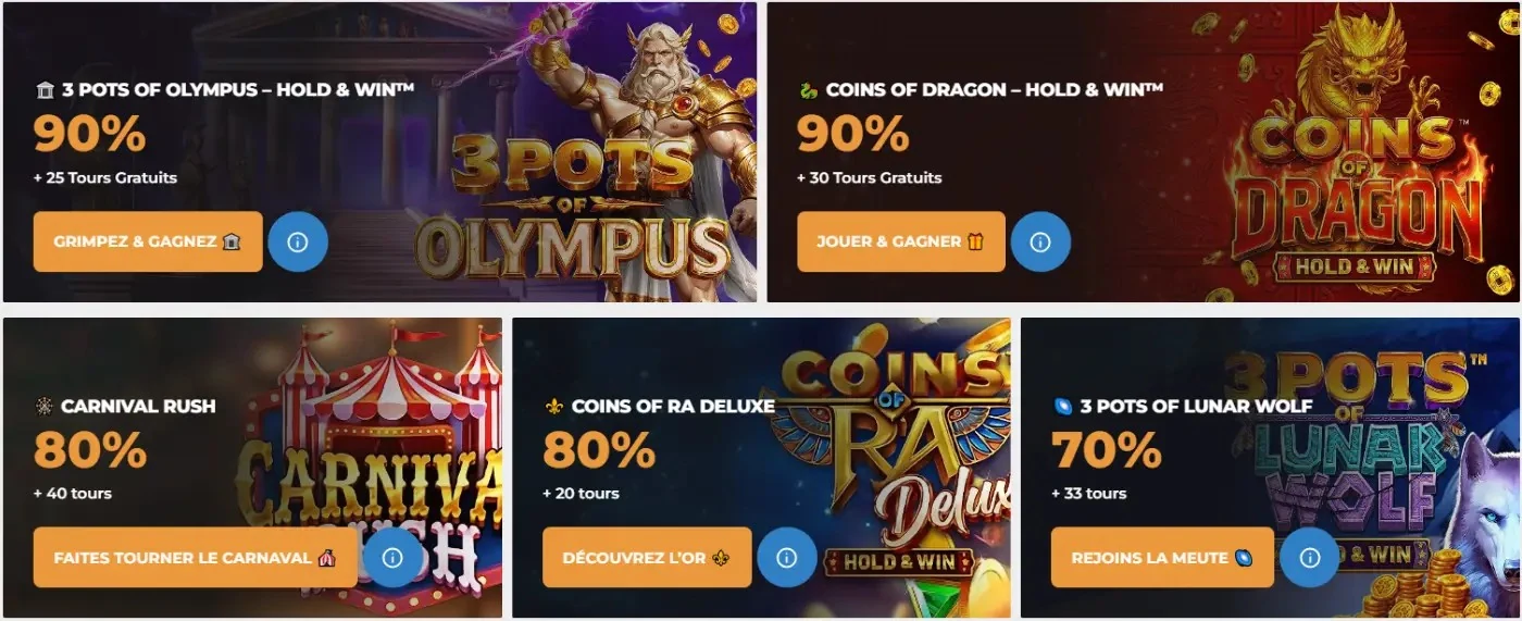 Bonus de bienvenue Lord of Spins : 200 % jusqu'à 1 000 €